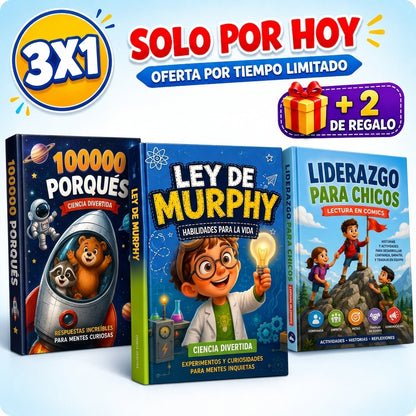 3x1 CRÍA A UN NIÑO QUE SABE MÁS, PIENSA MEJOR Y SE ANIMA A LIDERAR